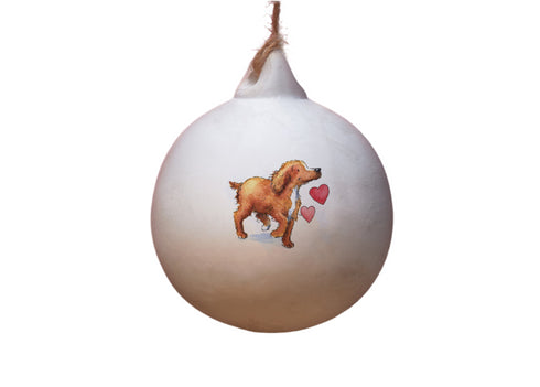 Cocker (Working) Red Ceramic Round Bauble
